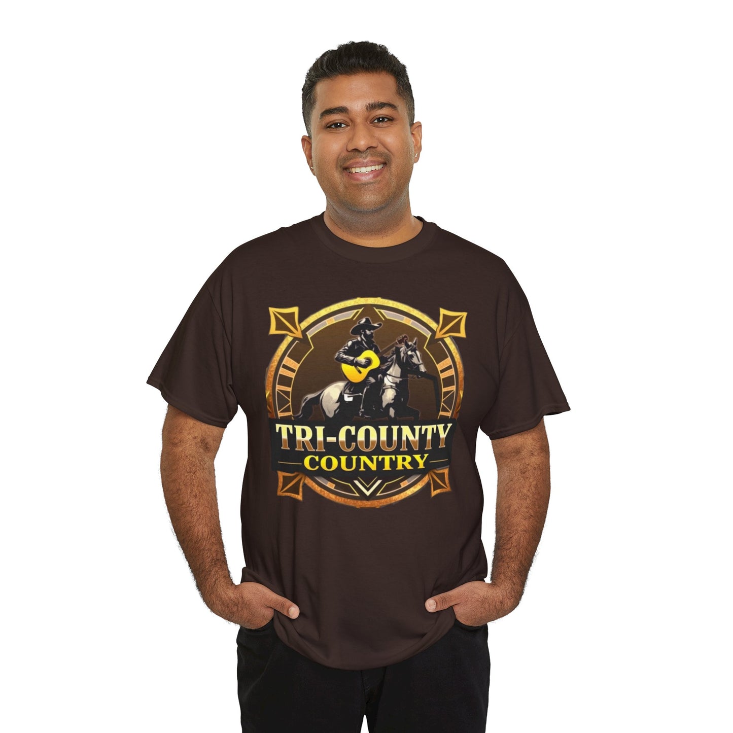 Tri-County Country Unisex Heavy Cotton Tee - Comfortable & Stylish for Country Music Lovers
