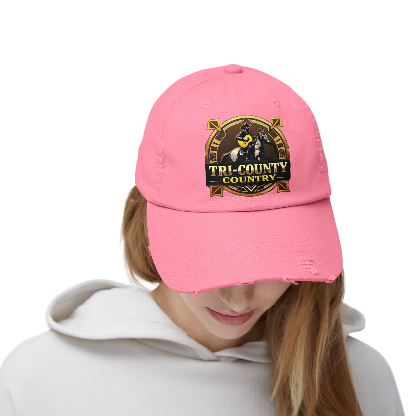 Tri-County Country Distressed Cap - Unisex Baseball Hat